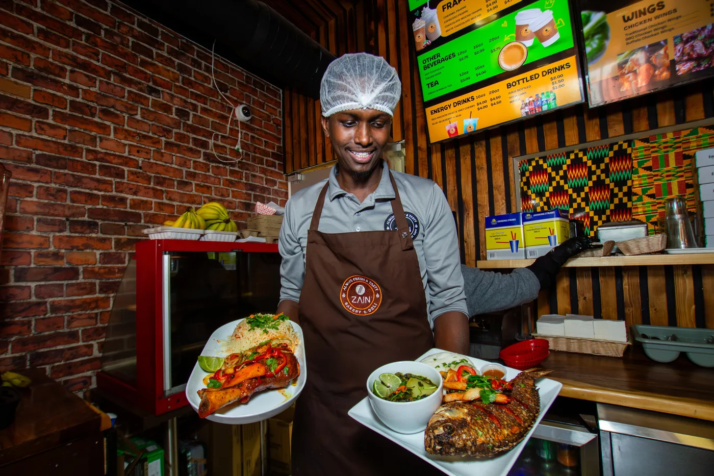 International dishes at the Global Dining District